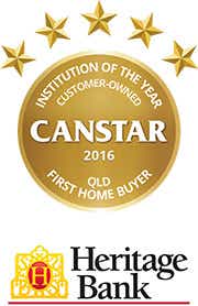 Heritage Bank wins Customer Owned Institution of the Year for First Home Buyers - QLD