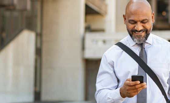 mobile banking on the go