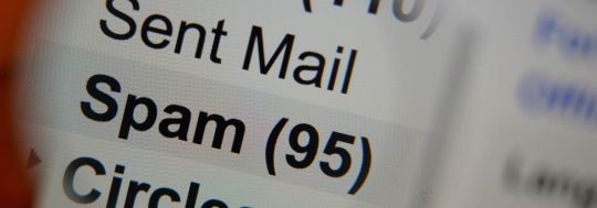 Close Up of Email Box 'Spam'