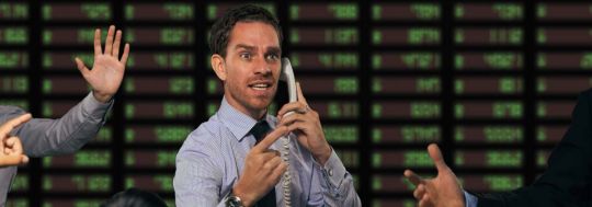 Share Trader On Phone