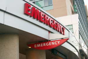 Emergency Sign at Hospital
