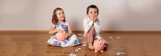 children's bank accounts concept