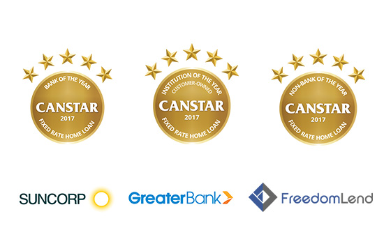 Canstar Fixed Rate Home Loan Award Winners in 2017