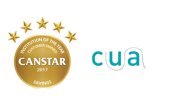 Canstar’s Customer-Owned Institution of the Year – Savings Award: CUA
