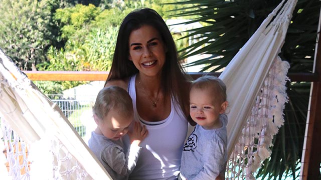 Sophie Guidolin with kids