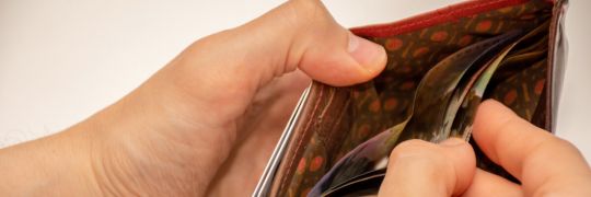 Not a lot of money in your wallet