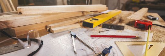 tradie tools on table