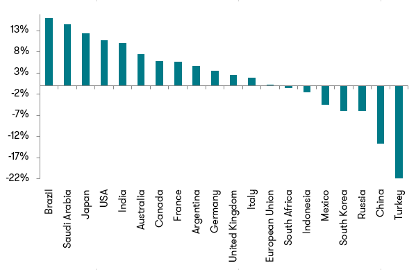 G20 Countries: Which one had the highest returns