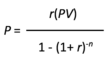 Principal & Interest Formula