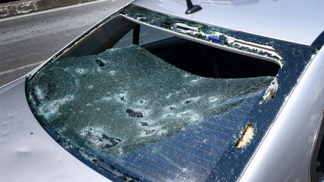 sydney storms aftermath - hail damage - allianz claims