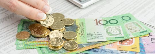 pile of australian currency