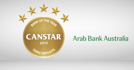 Term Deposit Award Winner 2019 Arab Bank
