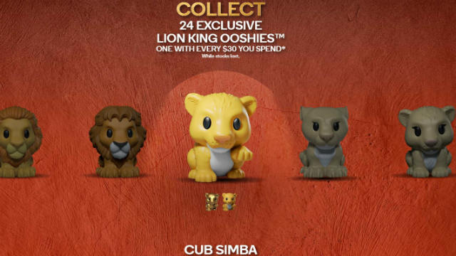 all lion king ooshies woolworths