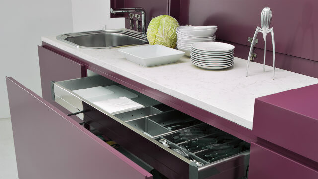 Jewel tones are making a kitchen splash.