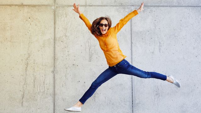 Woman Jumping