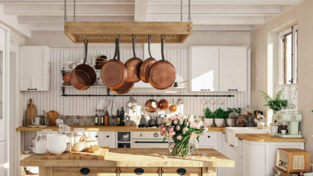 A classic-style kitchen.