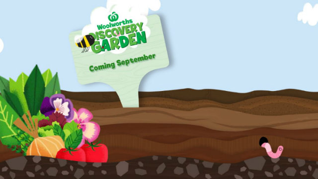 An image of Woolworths' Discovery Garden home page.