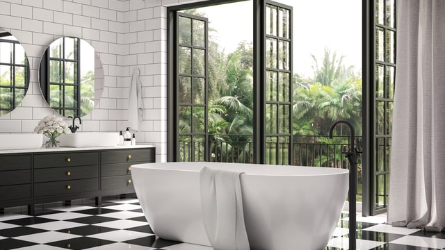 black check tiles