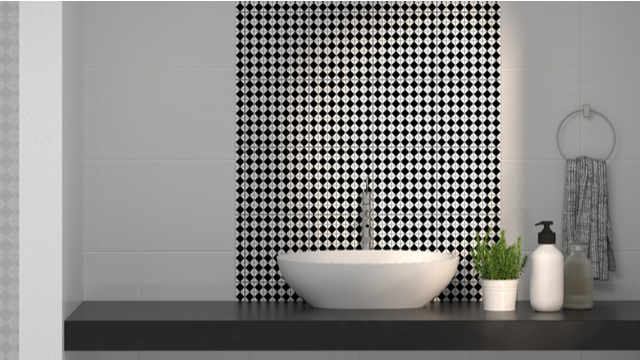 checkered tiles