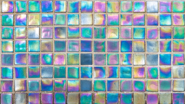 mosaic rainbow tiles