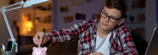 teenager money piggybank youth banking
