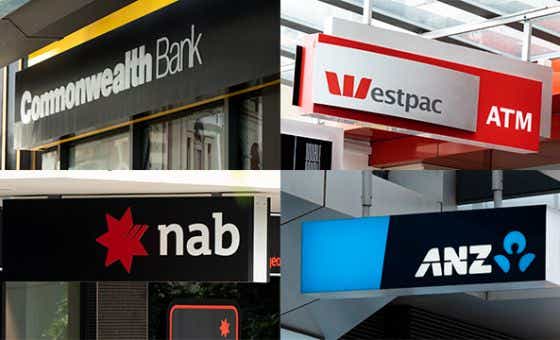 Big four banks &#8211; CBA, WBC, NAB and ANZ