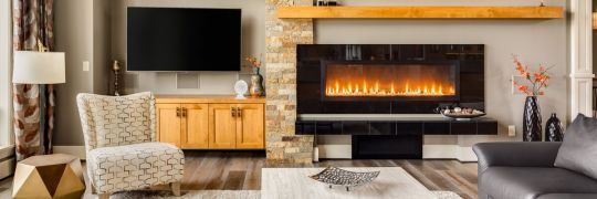 fireplace in house