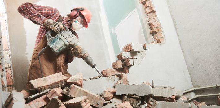 Selective or partial home demolition with tools