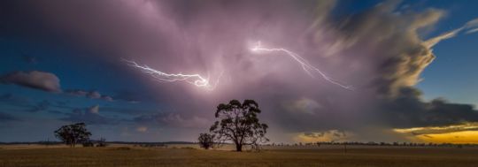 Picture of a Lightning storm over York, Western Australia Image: Nathan Dobbie (Shutterstock)