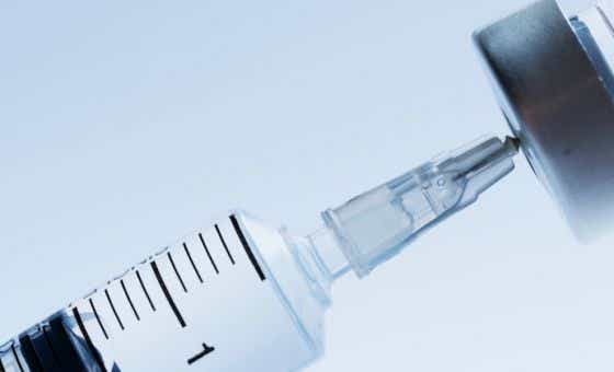 Botox drawn into syringe
