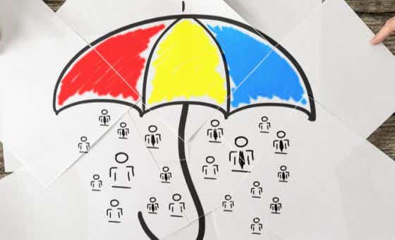 Umbrella illustration income protection