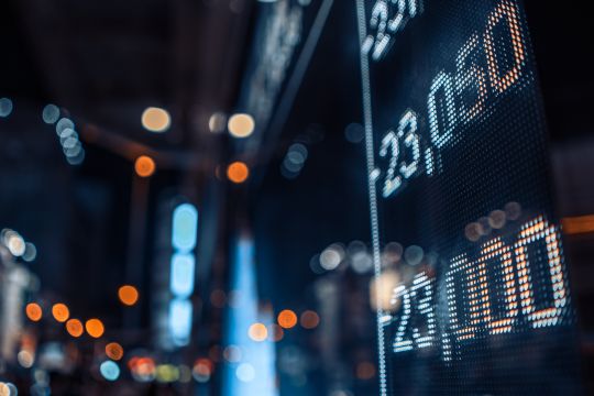 Share market trading board
