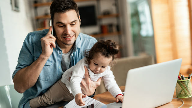 working from home mental health kids