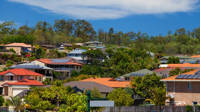 Houses on a hill