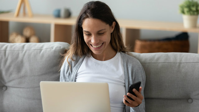 Woman on laptop