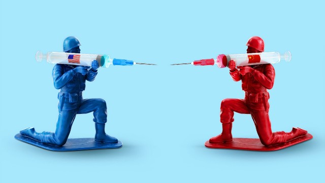 America and China competing for vaccine