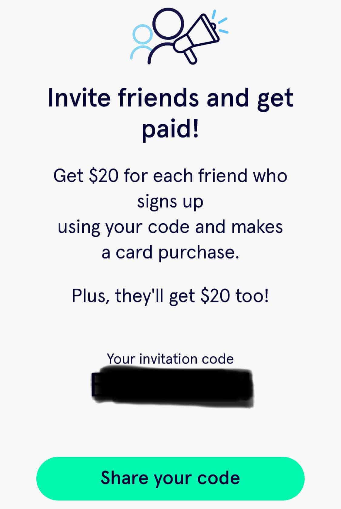 86 400 Refer a Friend cash offer on mobile