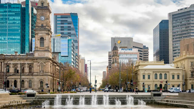 Victoria Square in Adelaide city