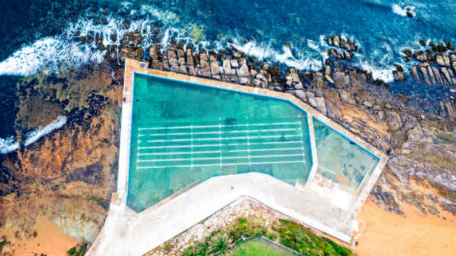 Rock pool at Collaroy beach