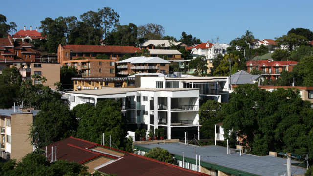 Suburban landscape in Toowong