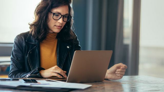 Woman on laptop