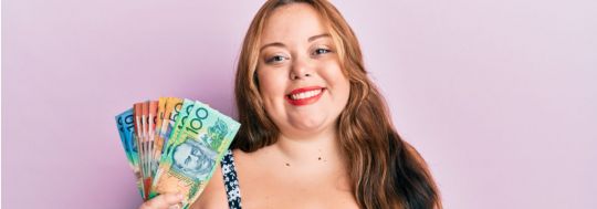 Woman with Money