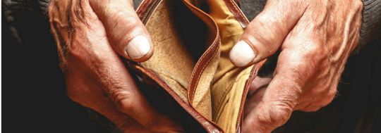 financial hardship wallet empty