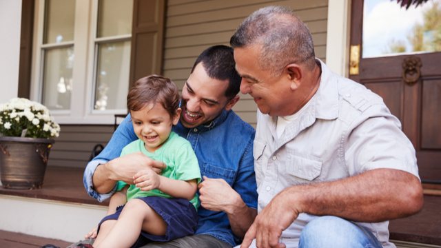 multi generation male family