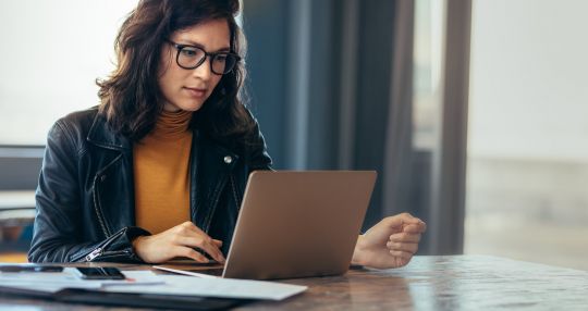 Woman on laptop