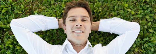 Happy businessman