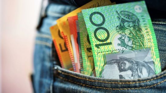 Saving money in pocket