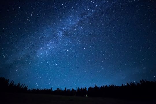 Starry night sky