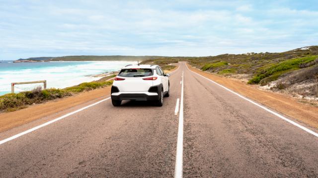 Car on road