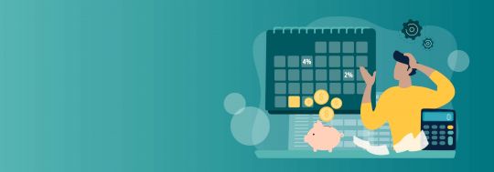 Budgeting and balancing the books concept illustration